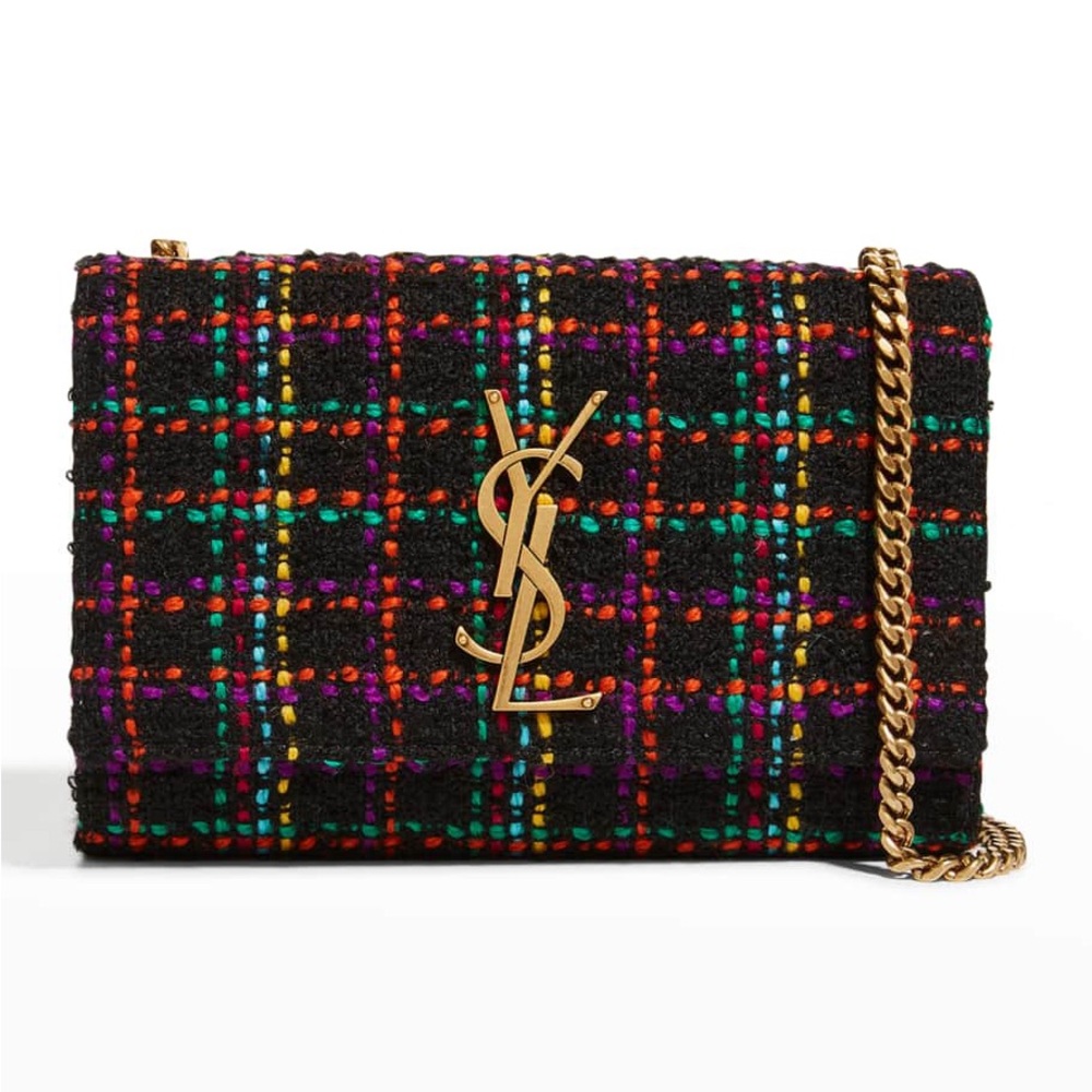 Saint Laurent Tweed Kate Chain Bag - Nero Multicolor